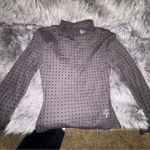 Charcoal Studded Top